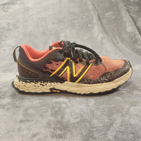 New Balance Shoes Mens 13 Wide 2E Black Red Fresh Foam X Hierro V7 Trail Running - Picture 2 of 13